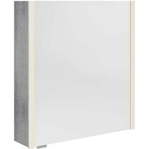 SAPHO Alix - Огледален шкаф с LED осветление 66x70x18 см, 2 врати, ляво/дясно, сребрист дъб AX166-0011 (AX166-0011)
