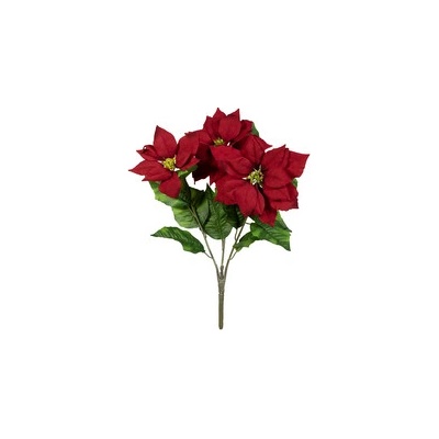 Vánoční hvězda keřík, červená, 50cm