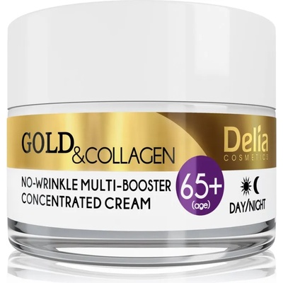 Delia Cosmetics Gold & Collagen 65+ крем против бръчки с регенериращ ефект 50ml