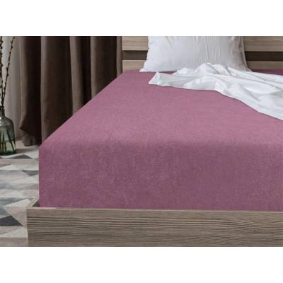Textilomanie Fleecová napínacia plachta MOLTON purpurová 90x200
