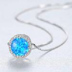 Silenti Jewelry Сребърно колие "Надмощие" - Син