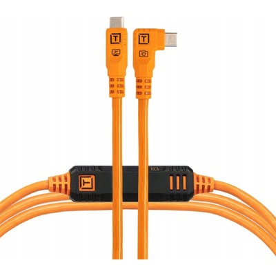 TetherPro CUC15RTG2-ORG Optima 10G USB-C to USB-C, úhlový, 4,6m