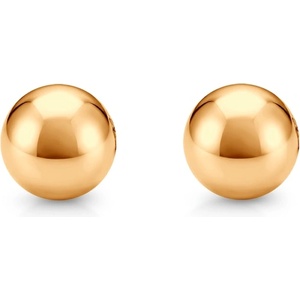 SAVICKI Супер леки златни обеци топчета savicki 585, 5 мм