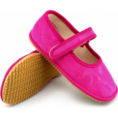Beda Dievčenské barefoot papuče Pink Batik BF 060010/BA