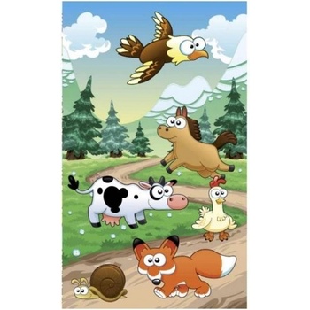 DIMEX ART s. r. o Флизелинов фототапет животни край гората 150 x 250 см