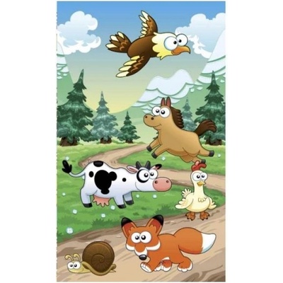 DIMEX ART Флизелинов фототапет животни край гората 150 x 250 см