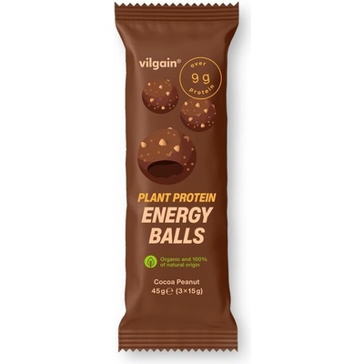 Vilgain Plant Protein Energy Balls BIO kakao 3 x 15 g