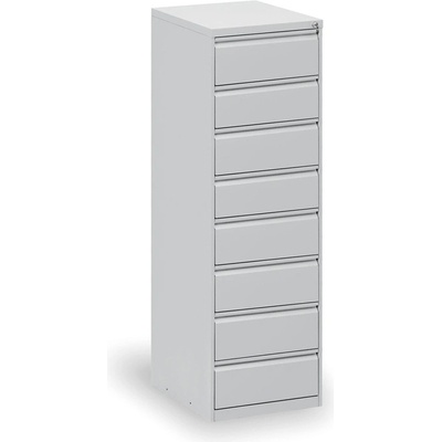 Kovona lístkovnice A6 8 zásuvek šedá – Sleviste.cz