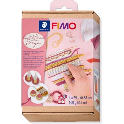 STAEDTLER Комплект глина Staedtler Fimo, 4 х 25g, KNIT (31679-А-KNIT)