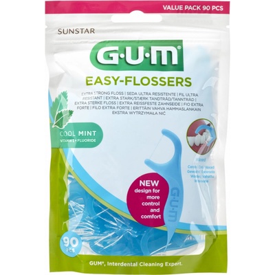 GUM Easy Flossers Cool Mint 90 ks – Zboží Mobilmania