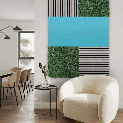 Jangal Modular Wall rPET TEAL BLUE 11204B 1040 x 520 mm 0,5408m²