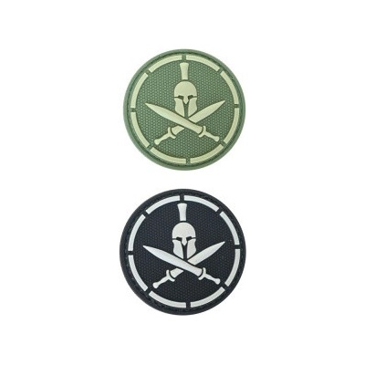 ARMED PATCHES PVC nášivka Spartan helmet, černá – Sleviste.cz