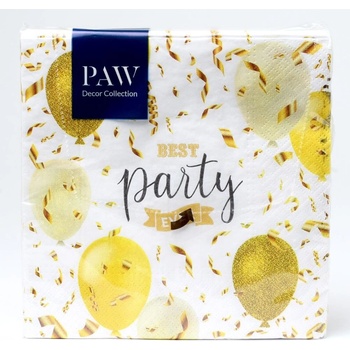 PAW servítky L Elegant Ballons 33x33cm