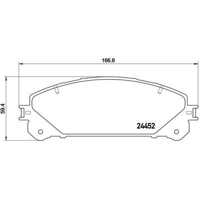 BREMBO Sada brzdových platničiek kotúčovej brzdy P83145