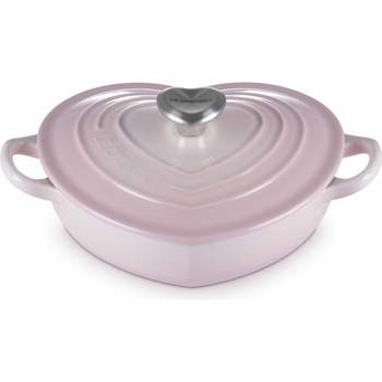 Le Creuset Тава за печене Heart чугунена 20 см светлорозова (21402207774455)