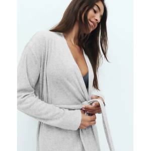 Marks & Spencer Перфорирано обвиващо одеяло от памучна смес Marks & Spencer сива Marks & Spencer | Siv | ЖЕНИ | S