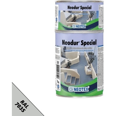 NEOTEX Neodur Special - polyuretánový podlahový náter Balenie: 5 kg, Farba: Svetlosivá (7035)