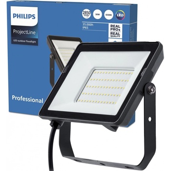 Reflektor LED Svítidlo Reflektor 30W 2850lm 6500K IP65 Černý ProjectLine Philips PHSNAS0033