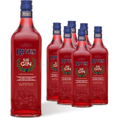 Rives Sloe Gin jemný sladký trnkový gin 25% 6 x 0,7 l (karton)