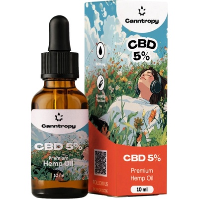 Canntropy CBD Konopný Olej 5% 500mg 10 ml