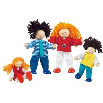 Goki - Гъвкави кукли за куклена къща - Модерно семейство (51800)