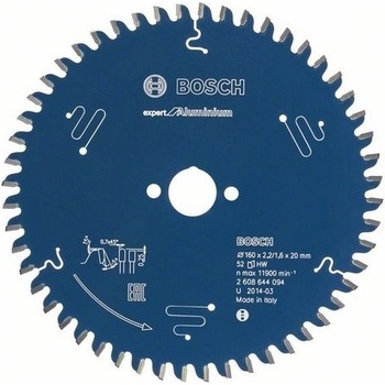 Bosch Pilový kotouč Expert for Aluminium, 165x2,6/1,6 mm 2.608.644.095
