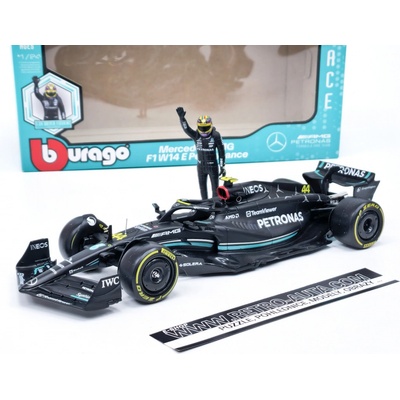 Bburago Mercedes AMG W14 E Performance F1 44 L.Hamilton AMG Petronas Formula One Team 2023 v 1:24