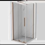 Mexen Velar плъзгаща се душ кабина 120 x 120 см, прозрачна, розово злато (871-120-120-01-60)