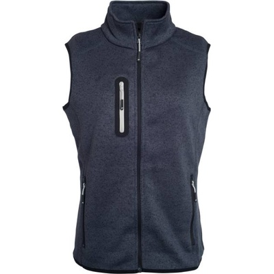 Daiber JN 773 / Дамски плетен полар с яка - тъмносив меланж/сребрист XXL (020773o2605)