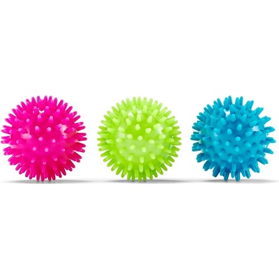PINO Masážne loptičky ježko - set Ø 6,5cm