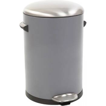 EKO-Europe EKO Кош за отпадъци с педал BELLE DELUXE- 12 литра - сив (EKO 921712 - Grey)