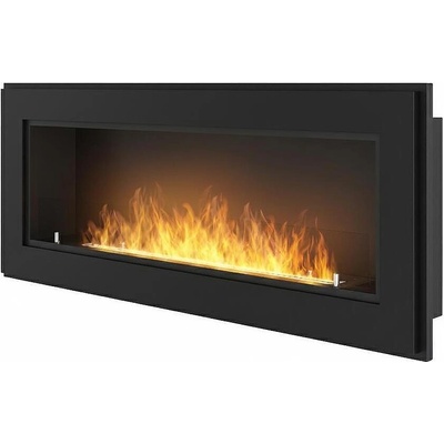 SIMPLEfire Frame 1200 matt black + glass