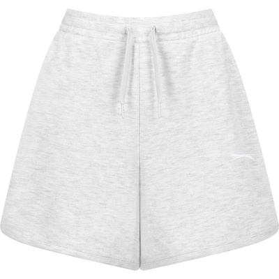 Slazenger Дамски поларени къси панталони Slazenger Fleece Interlock Shorts Womens - Grey Marl
