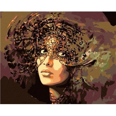 zuty Malování podle čísel Tajemná žena 100 x 80 cm vypnuté plátno na rám