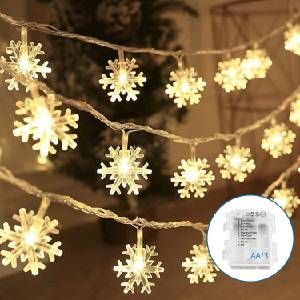 Aigostar - LED гирлянд 20xLED/3xAA 3, 3m снежинки (AI1281)
