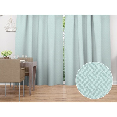 Biante Dekoračný záves Milano TF-050 - svetlo mentolový 150x140 cm