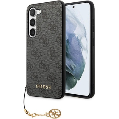 GUESS Гръб Guess 4G Charms Case за Samsung Galaxy S24 - Сив (3666339241605)