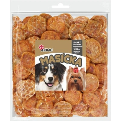 Akinu MASÍČKA Kuřecí chipsy pamlsek pro psy 300 g