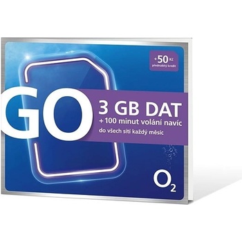 O2 Předplacená karta GO 3 GB
