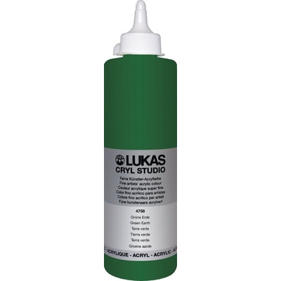 LUKAS Cryl Studio Plastic Bottle АКРИЛНА боя Green Earth 500 ml 1 бр (747580500)