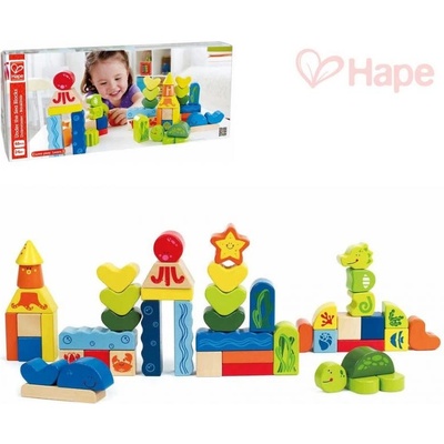 Hape Dřevěné kostičky podmořský svět