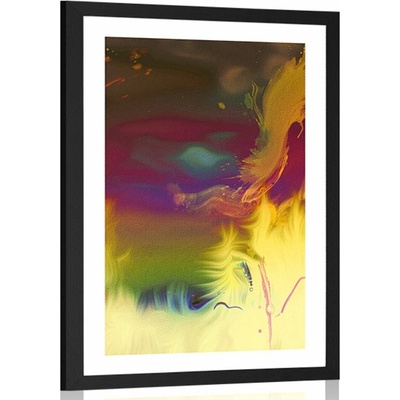 Plakát s paspartou výjimečnost barev - 20x30 silver