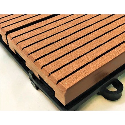 ДЕКИНГ ПЛОЧКА WPC GARDEN 30x30см ТИКОВО ДЪРВО (FR-DT08138/42)