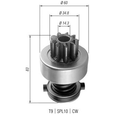 MAGNETI MARELLI Pastorek, startér 940113020358