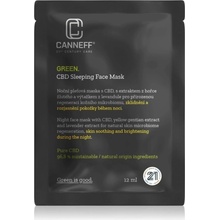 Canneff Green CBD Sleeping Face Mask upokojujúca maska na noc 12 ml