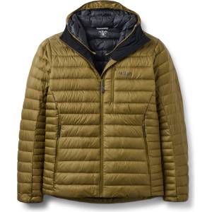 Rab Мъжко пухено яке Rab Microlight Alpine Hoody Down jacket - Oak (004-7610-0512)