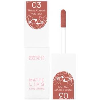 Gabriella Salvete Yes, I Do! Matte Lips течно матово червило 45 ml нюанс 03 This Is Forever