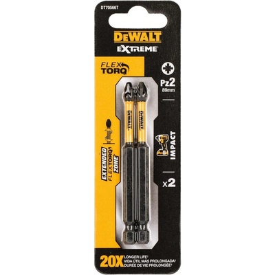 DeWALT Skrutkovací nástavec Pz2 85 mm 2ks DT70566T
