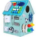 2Kids Toys Дървена занимателна къща Монтесори 2Kids Toys 2D33831, синя