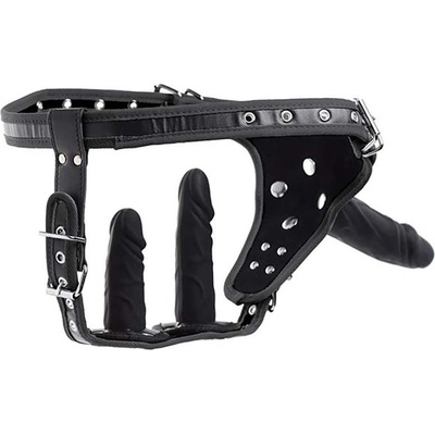 Strap-On Harness with Double Penetration